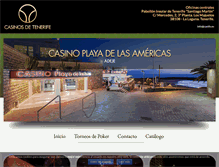 Tablet Screenshot of casinostenerife.com
